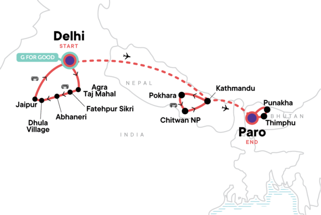 Himalayan Adventure: India, Nepal & Bhutan